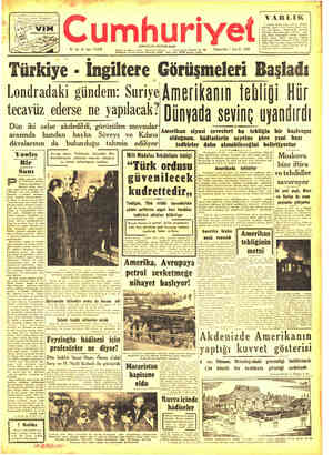  VARLIK KURUCUSU : YUNUS NADİ utunu İstanbul No 28 Cumartesi | Ara'ık 1956 32 nci yıl sayı 11.619 Te Poc İsleri, ZUĞÜ Matban: