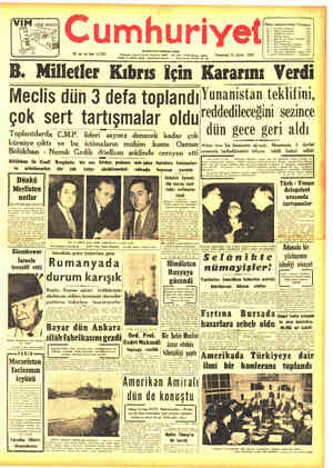 Cumhuriyet sayfa 1
