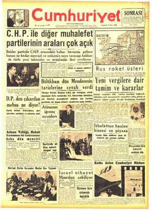 Cumhuriyet sayfa 1