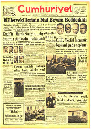 Cumhuriyet sayfa 1
