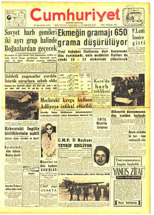 Cumhuriyet sayfa 1