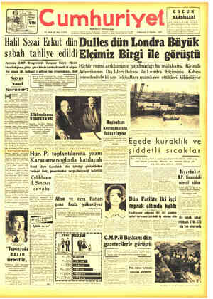 Cumhuriyet sayfa 1