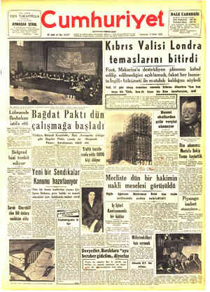 Cumhuriyet sayfa 1