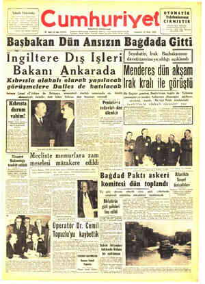 Cumhuriyet sayfa 1