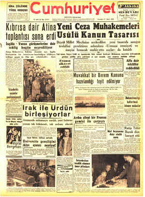 Cumhuriyet sayfa 1