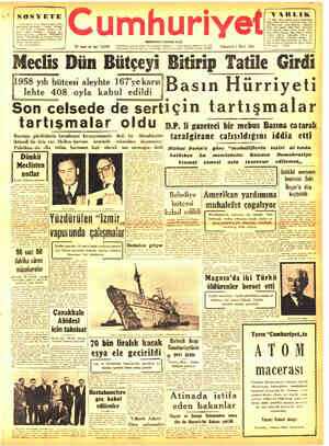 Cumhuriyet sayfa 1