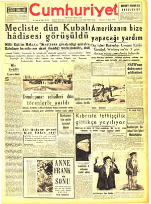 Cumhuriyet sayfa 1