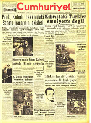Cumhuriyet sayfa 1