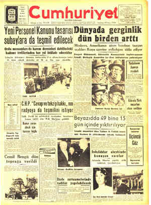 Cumhuriyet sayfa 1