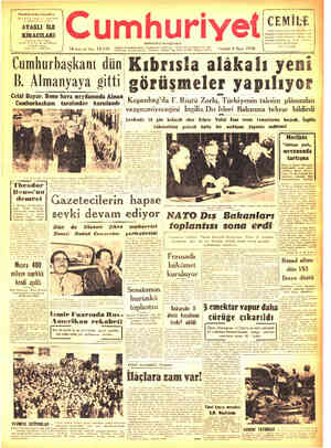 Cumhuriyet sayfa 1