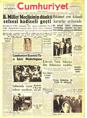 Cumhuriyet sayfa 1