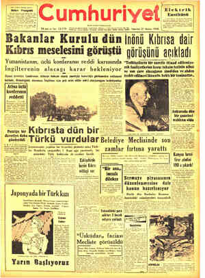 Cumhuriyet sayfa 1