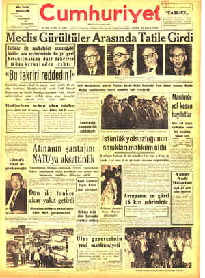 Cumhuriyet sayfa 1
