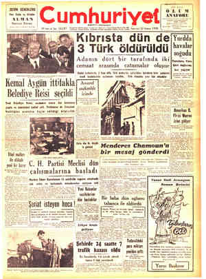 Cumhuriyet sayfa 1
