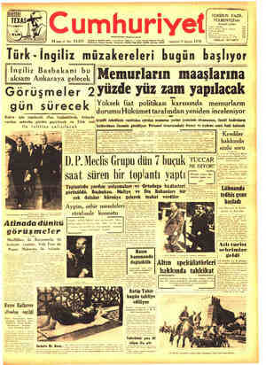 Cumhuriyet sayfa 1