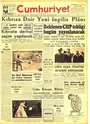 Cumhuriyet sayfa 1