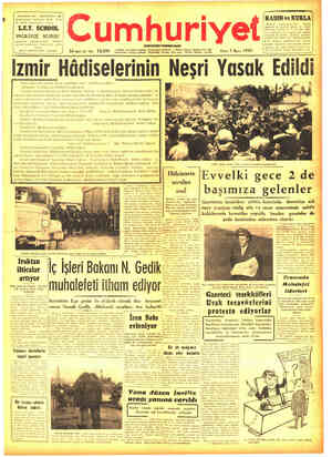 Cumhuriyet sayfa 1