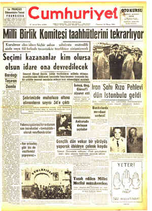 Cumhuriyet sayfa 1