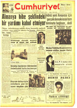 Cumhuriyet sayfa 1