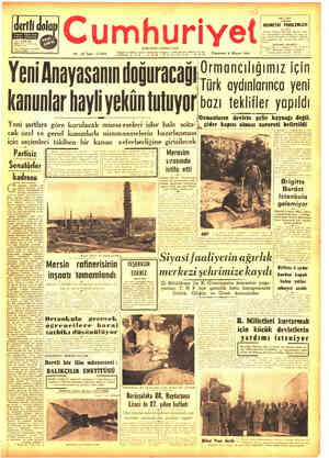 Cumhuriyet sayfa 1