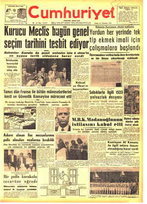 Cumhuriyet sayfa 1