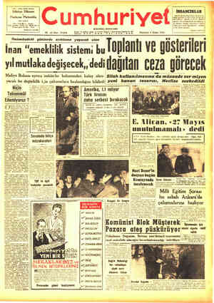 Cumhuriyet sayfa 1