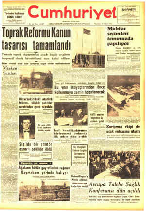 Cumhuriyet sayfa 1