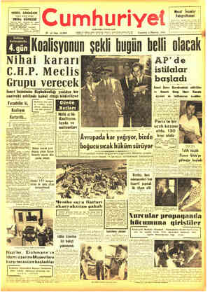Cumhuriyet sayfa 1
