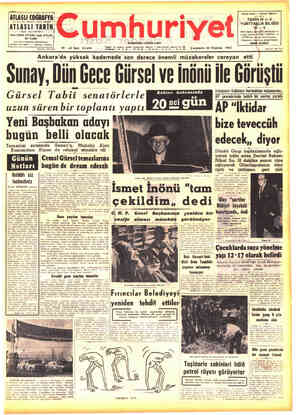 Cumhuriyet sayfa 1