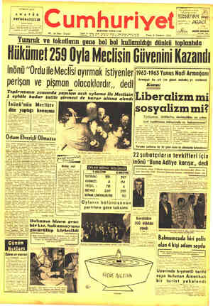 Cumhuriyet sayfa 1