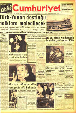 Cumhuriyet sayfa 1