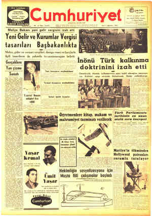 Cumhuriyet sayfa 1