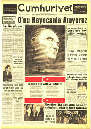 Cumhuriyet sayfa 1