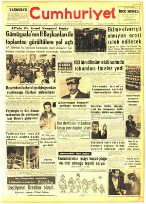 Cumhuriyet sayfa 1