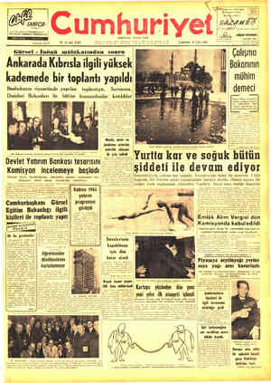 Cumhuriyet sayfa 1