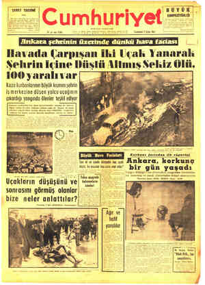 Cumhuriyet sayfa 1