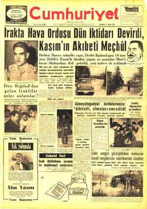 Cumhuriyet sayfa 1