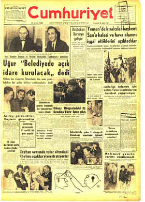  Mükayesali | MODERN MUAŞERET| Yanli Arıfeyı gorebıldıler, Bayramı göremediler - 59. yıl sayı 13.855 bi Yeni Belediye Başkanı