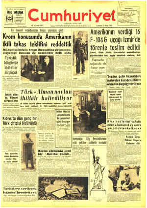 Cumhuriyet sayfa 1