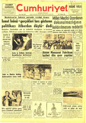  SAADET Anahtarları Cumhuriyet ' A TÜRKİYE YAYINEYİ e Talıy çevirmiştir. Flatı 750 kuruştur. fayınlayan: Semih Lütfi Kitabei