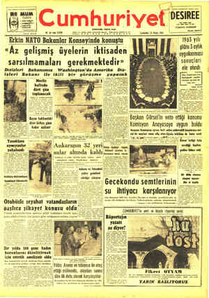 Cumhuriyet sayfa 1