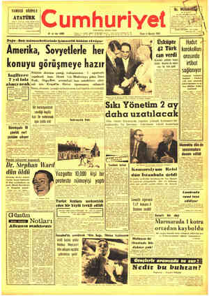 Cumhuriyet sayfa 1