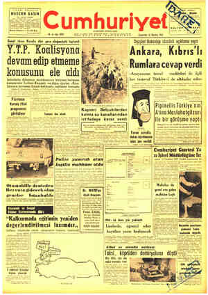 Cumhuriyet sayfa 1