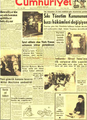 Cumhuriyet sayfa 1