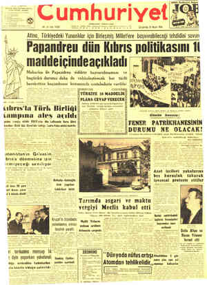 Cumhuriyet sayfa 1