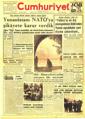 Cumhuriyet sayfa 1