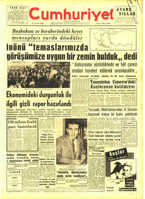 Cumhuriyet sayfa 1