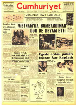 Cumhuriyet sayfa 1
