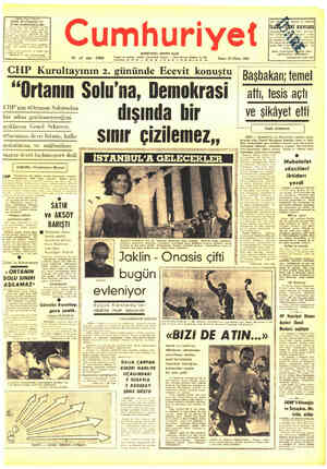Cumhuriyet sayfa 1