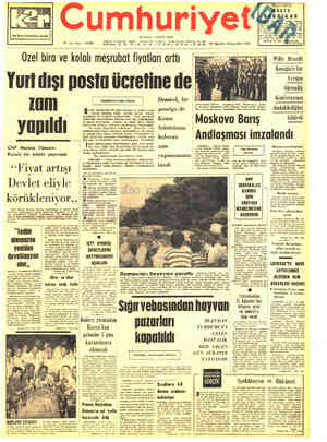  Kurucusu: YUNUS NADİ Telgraf ve mektüp  adresi: Cumnüriyet İstanbul — Posta Kutusu: İstanbul No M6 47. yıl, sayı: 16540...